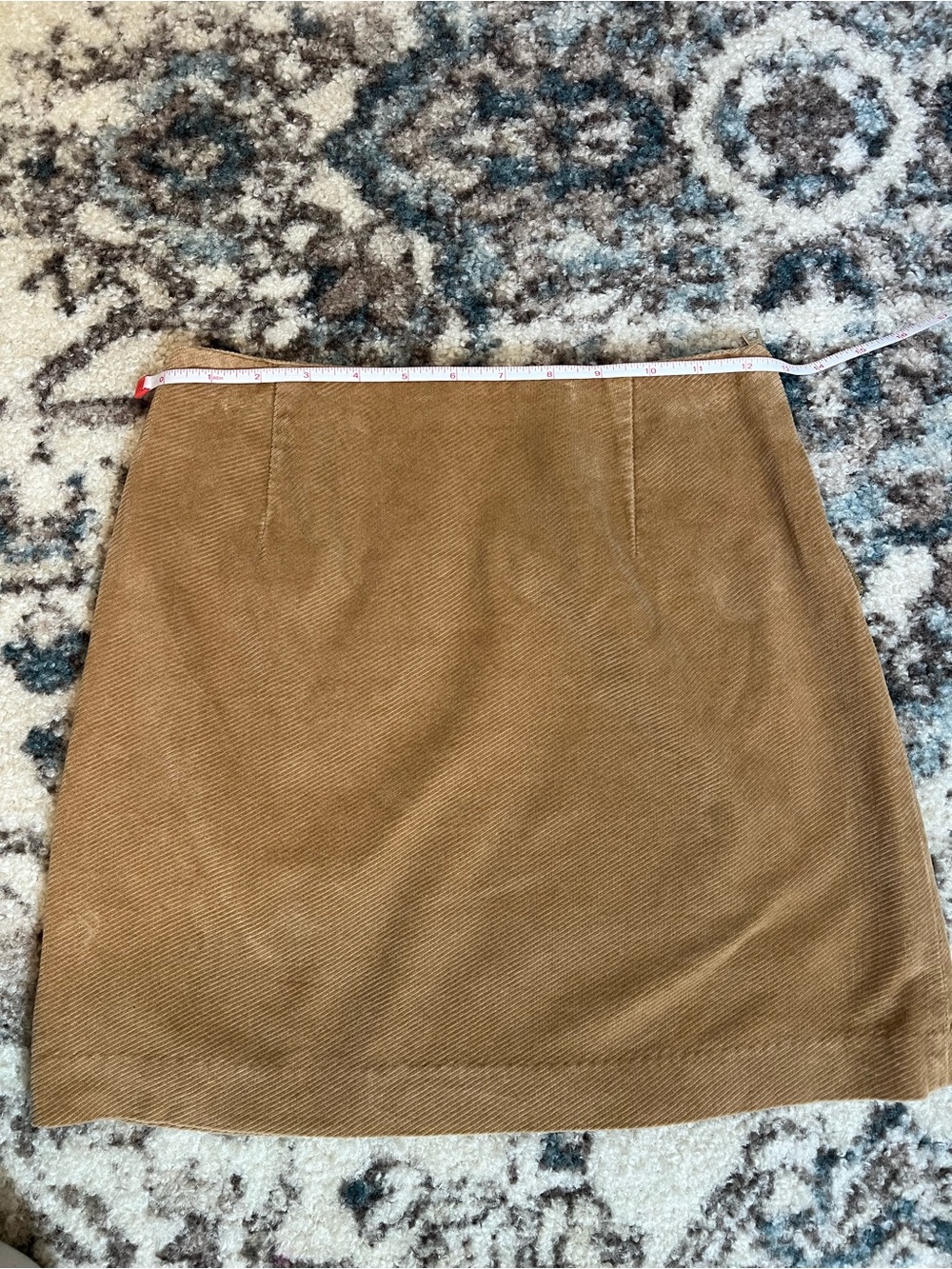 Banana Republic Size 0 Camel Corduroy Mini Skirt 100% Cotton Fall - Picture 6 of 8